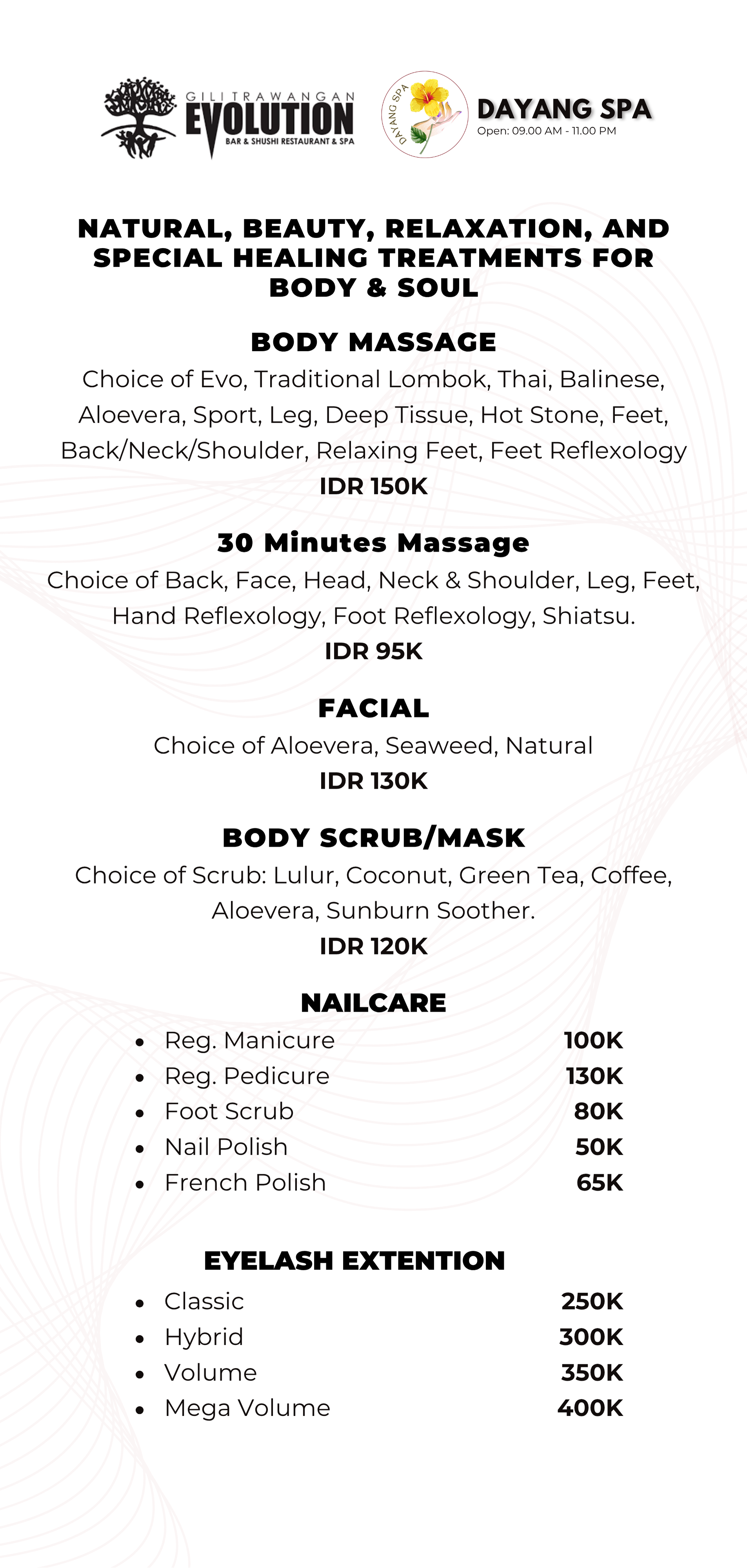 Menu Page 3